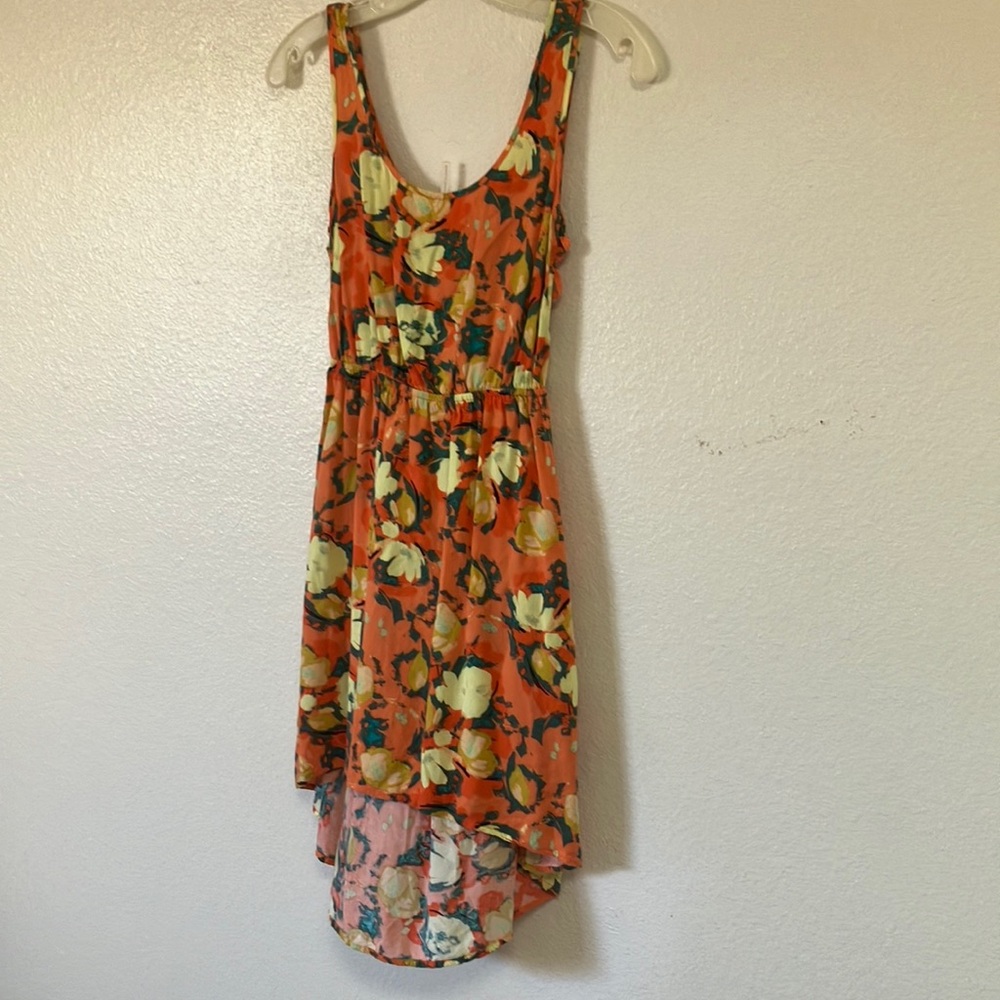 FINAL MARKDOWN Kirra Floral Orange print Sleeveless Dress xs